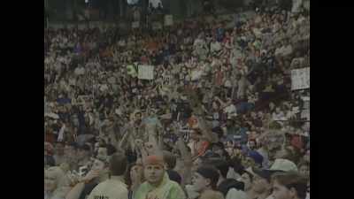 [audience cheering] - Mr. McMahon
