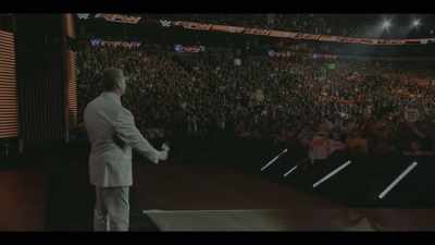 [audience cheering] - Mr. McMahon