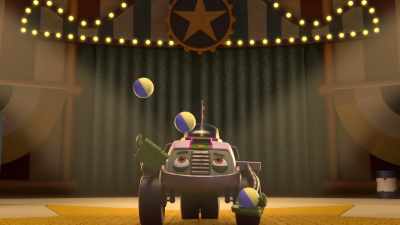 [audience cheering] - Mighty Monsterwheelies