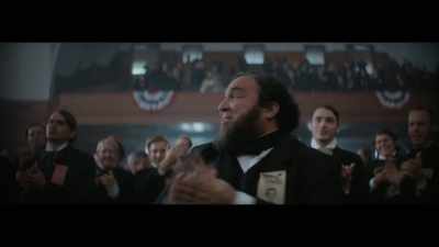 (audience cheers and applauds) - Abraham Lincoln