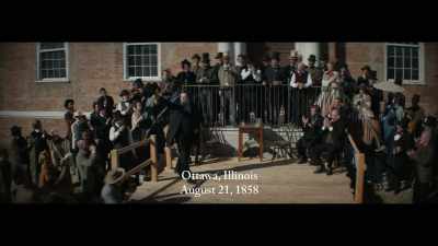 (audience cheers and applauds) - Abraham Lincoln