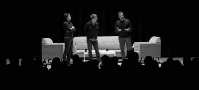 [audience cheers exultantly] - SmartLess: On the Road