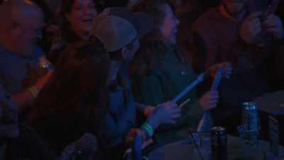 [audience chuckling] - Dave Attell: Hot Cross Buns