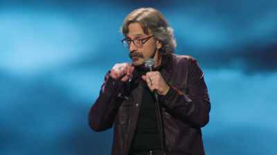 - (AUDIENCE LAUGHING)
- All right. So... - Marc Maron: From Bleak to Dark