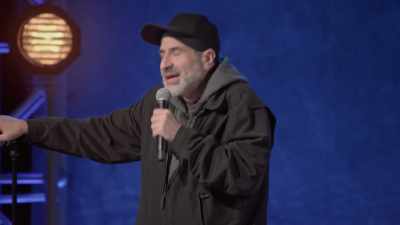 - [audience laughing]
- [Attell chuckles] - Dave Attell: Hot Cross Buns