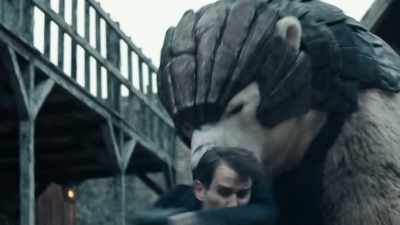 [audience laughing] - His Dark Materials