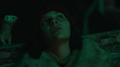 [audience laughing] - His Dark Materials