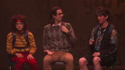(audience laughing) - Nerdy Prudes Must Die