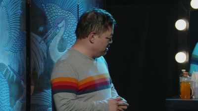 (audience laughing) - Chris Grace: As Scarlett Johansson