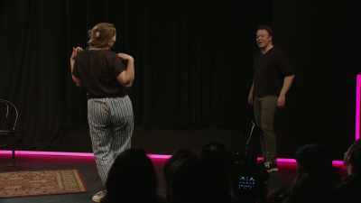(audience laughing) - Bigger! With Brennan & Izzy