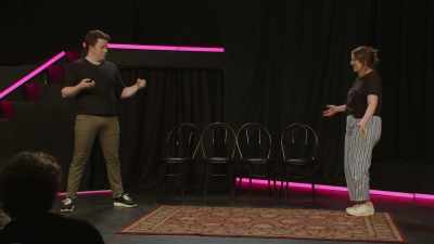 (audience laughing) - Bigger! With Brennan & Izzy
