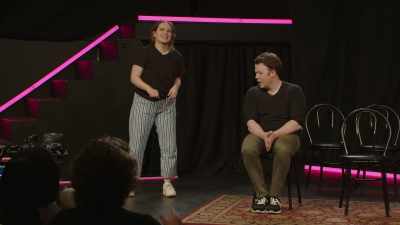 (audience laughing) - Bigger! With Brennan & Izzy