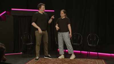 (audience laughing) - Bigger! With Brennan & Izzy