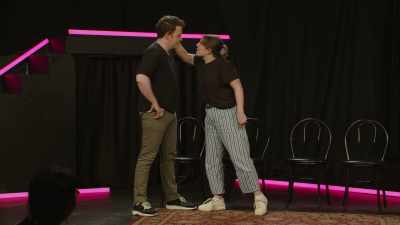 (audience laughing) - Bigger! With Brennan & Izzy
