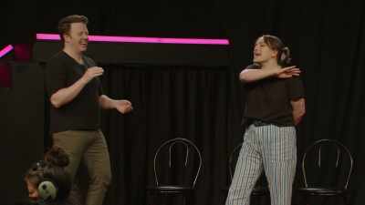 (audience laughing) - Bigger! With Brennan & Izzy