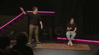 (audience laughing) - Bigger! With Brennan & Izzy
