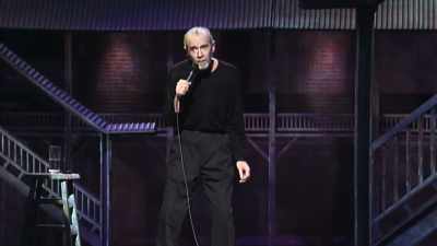 -(AUDIENCE LAUGHING)
-We're going away - George Carlin's American Dream