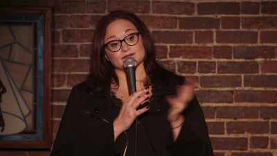 -[audience laughs]
-[Adrienne chuckles and smacks lips] - Adrienne Iapalucci: The Dark Queen