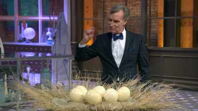 [audience laughs] - Bill Nye Saves the World