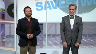 [audience laughs] - Bill Nye Saves the World