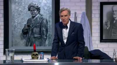 [audience laughs] - Bill Nye Saves the World