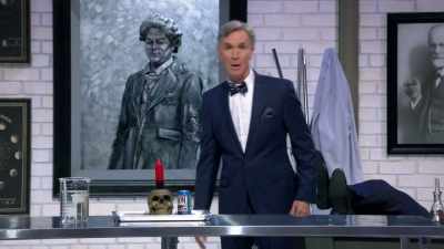 [audience laughs] - Bill Nye Saves the World