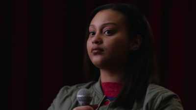 [ audience murmuring ] - The Red Line