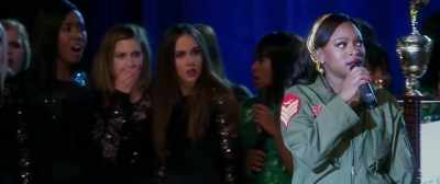 [audience muttering] - Step Sisters