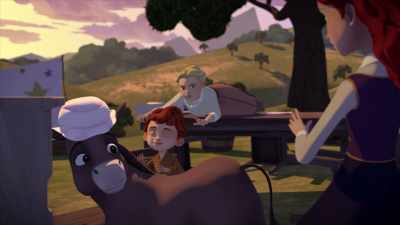 [Aunt Cora grunting] - Spirit: Riding Free