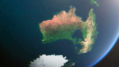 Australia drifted northwards
towards the equator - Seven Worlds, One Planet