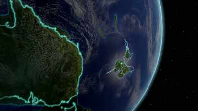 Australia remained attached
to the supercontinent, - Modern Dinosaurs