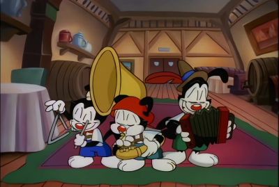 [AUSTRIAN MUSIC PLAYING] - Animaniacs