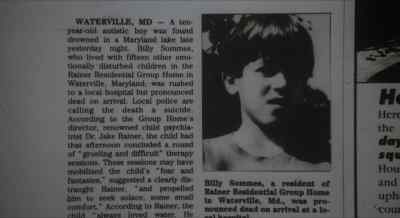 "Autistic child drowns." - Silent Fall