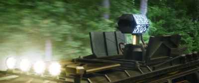 AUTOMATED VOICE:
Automatic machine gun. Missiles. - Secret Headquarters