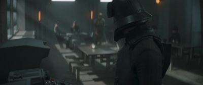 AUTOMATED VOICE:
Error, error. Facial scan incomplete. - The Mandalorian