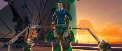 [AUTOMATED VOICE]
LexCorp power suit engaged. - DC League of Super Pets