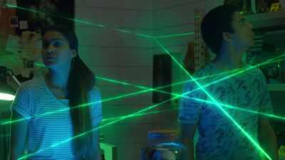 AUTOMATED VOICE:
Scan security pass within - Rock Island Mysteries