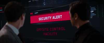 AUTOMATED VOICE: Security
alert. (Speaks Cantonese) - Skyscraper