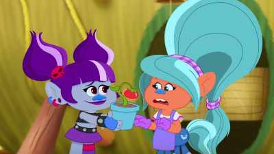 ‐ Aw, a lil' baby
cheery glo‐mato. - Trolls: TrollsTopia