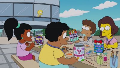 Aw. At least
they're learning art. - The Simpsons