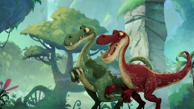 Aw... bring it on in!
(grunts) - Gigantosaurus