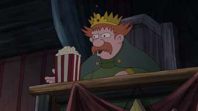 Aw, come on.
Dagmar never wore lipstick like that. - Disenchantment