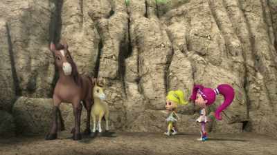 Aw! Don't be scared.
Pepper and Floof will get us out. - Rainbow Rangers