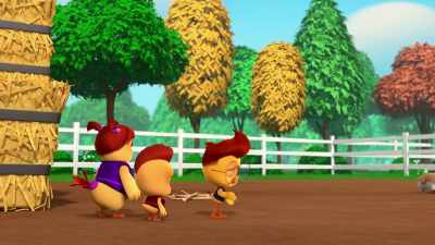 Aw, feathers. Now Scout's upset, - The Chicken Squad
