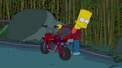 Aw, they gave me
my own vanity plate. - The Simpsons
