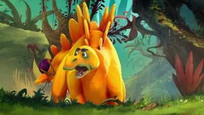 Aw, I just wanted to ask them
a question, not scare them. - Gigantosaurus