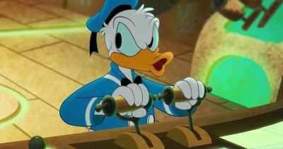 -Aw, phooey. I got this.
-(beeps) - Legend of the Three Caballeros