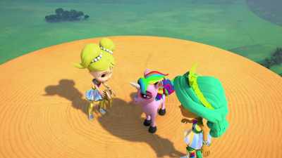 Aw, poor Floofy's scared! Here, Floofers. - Rainbow Rangers