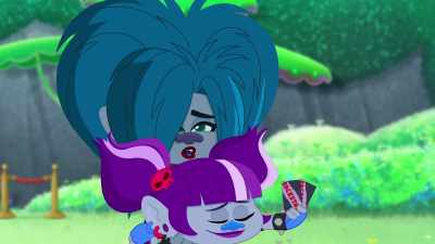 ‐ Aw, sorry, "Ploppy",
only got two passes. - Trolls: TrollsTopia