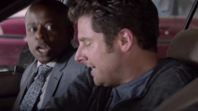 AW, SWEET. GOT IT.
- SHAWN, START THE CAR. - Psych